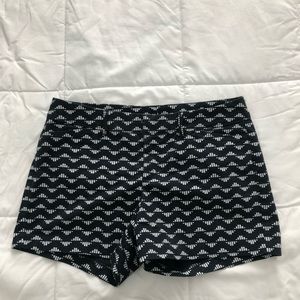 Old Navy Black and White Patterned Shorts